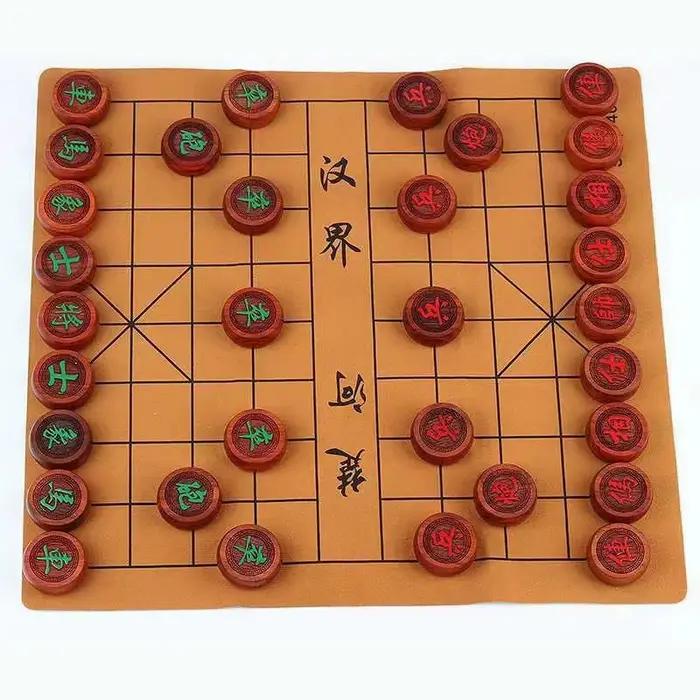 Jeu d'échecs professionnel en bois d'ébène
