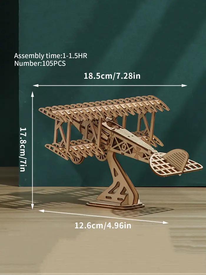 Puzzle 3D en bois, bricolage artisanal