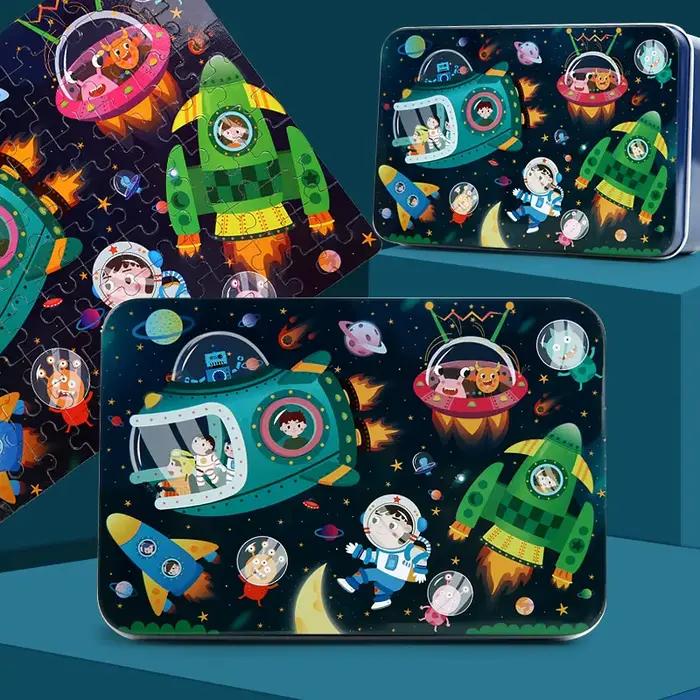 Nouveauté : 100 pièces de puzzles en bois pour enfants