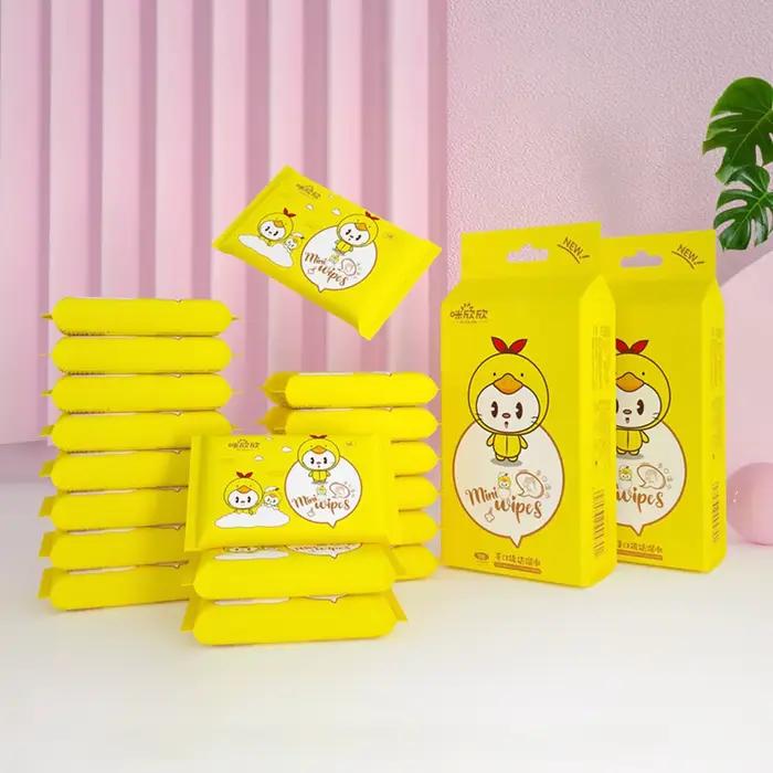 Lingettes douces portables pour bébés