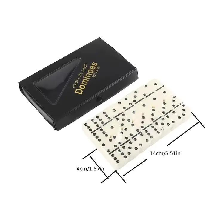 28 pièces Double Six dominos ensemble divertissement loisirs voyage amusant jeu de Table Domino jouet enfants Puzzle