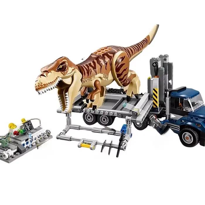 Série dinosaure jouet tyrannosaure transporteur 75933 blocs de construction assemblés garçon