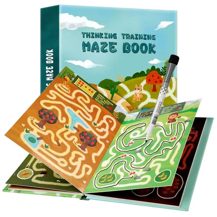 Livre de contrôle du labyrinthe d'entraînement Montessori pour enfants