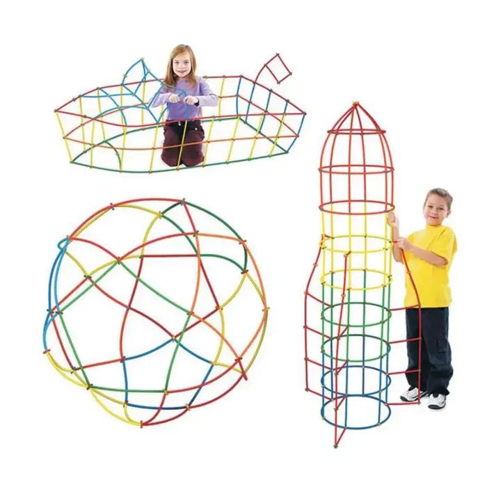 Tor-Jouets de construction de pailles et connecteurs