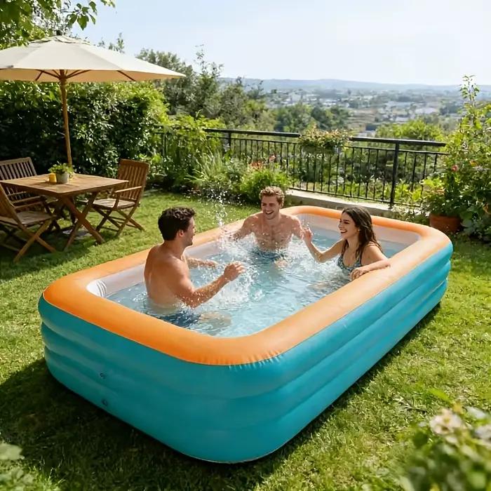 Piscine gonflable en PVC à trois couches de 2