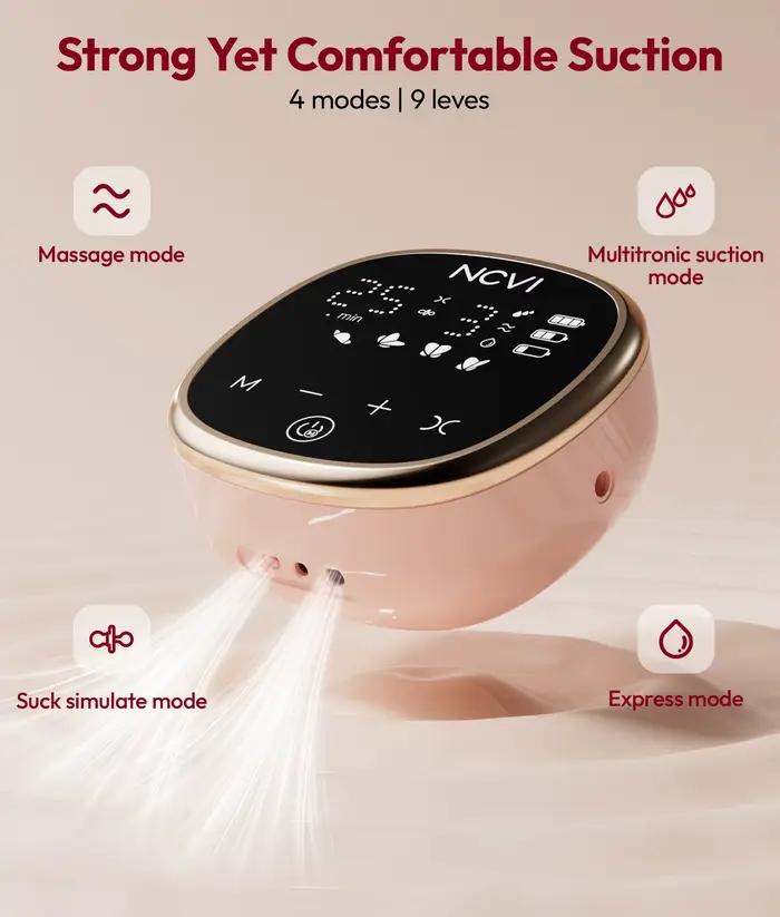 Tire-lait électrique NCVI allaitement mamans mode silencieux recharge USB niveaux de succion portable occaions spéciales