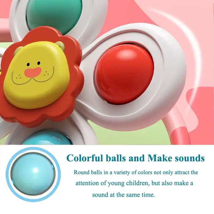 Ensemble de jouets rotatifs d'animaux de dessin animé pour enfants