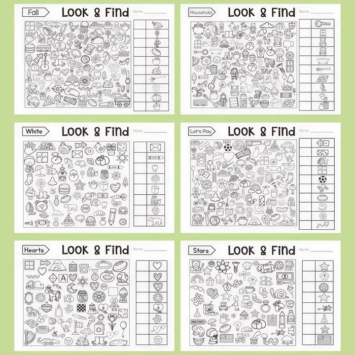Livres de coloriage éducatifs avec des jeux de recherche