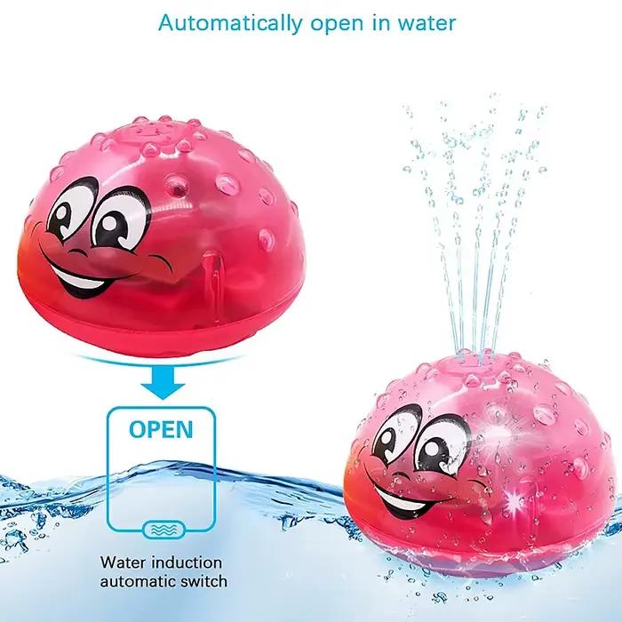 Jouet de bain boule de pulvérisation lumière rotative douche piscine enfants jouets