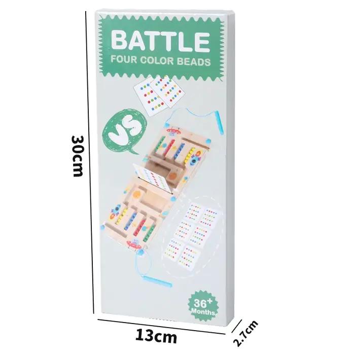 Jeu de labyrinthe à billes magnétiques pour enfants - Cognition des couleurs et des nombres