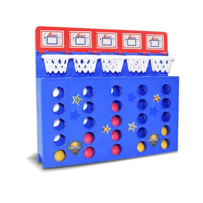 Jeu de tir au basket-ball avec balles rebondissantes, connectez 4 balles pour gagner, jeu de table, jeu interactif familial parent-enfant