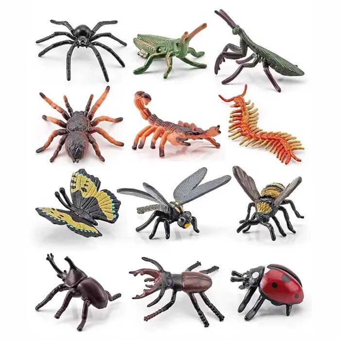 Ensemble de Figurines d'animaux en plastique de Simulation