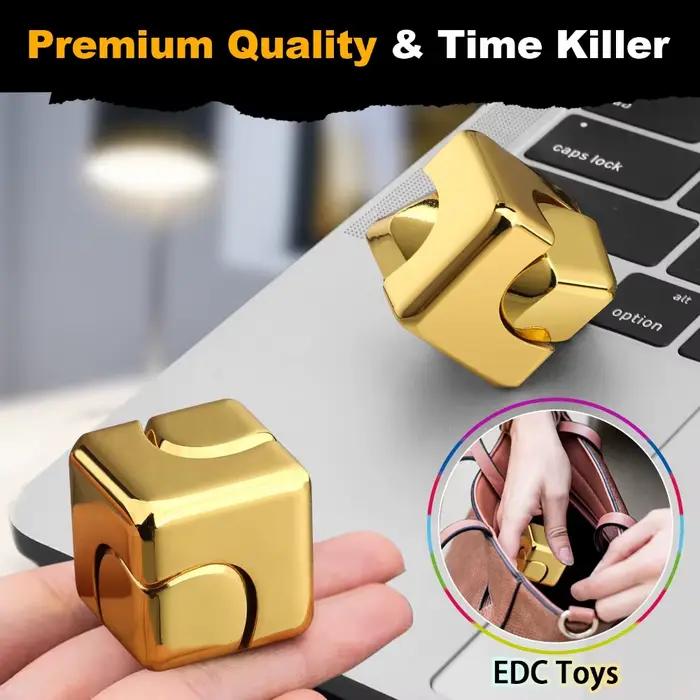 Alliage Cube Spinner doigt Gyroscope Fidget Anti-Stress jouets adulte bureau maison voyage Portable soulagement du Stres