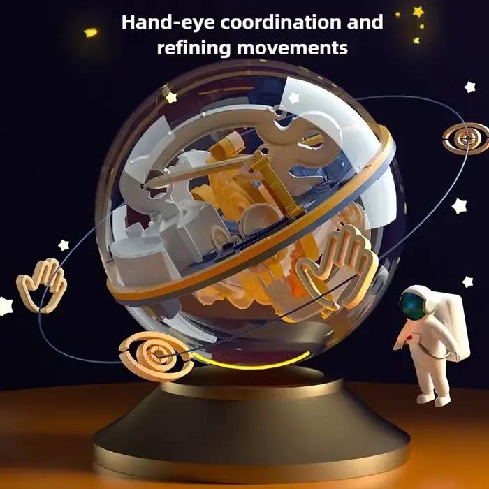 Puzzle 3D balle labyrinthe macroupta forme géométrique en plastique ABS pour enfants et adultes jeux d'obstacles montessori équilibrage coordination motrice occasions spéciales