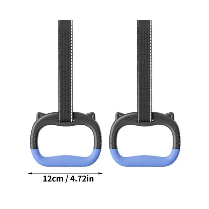 Anneau de gymnastique avec sangles réglables pour enfants, entraînement de force, équipement antidérapant, sûr et stable, résistant aux charges, pour maison, rouge ou noir