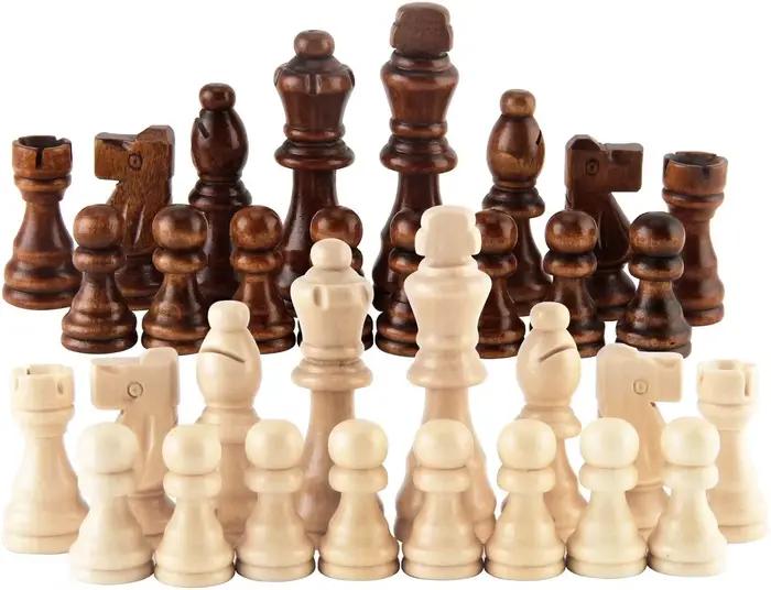 32 tartes d'échecs en bois tournois Standard Staunton échecs