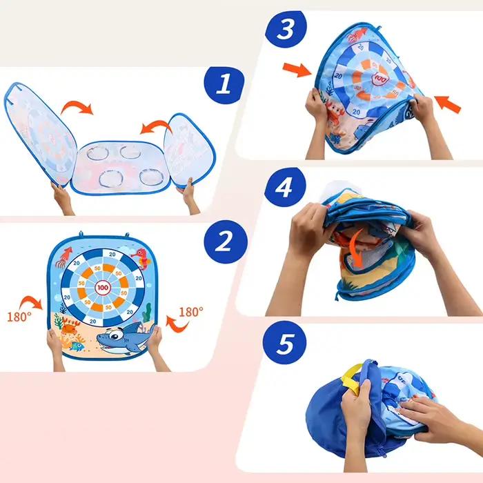 Jeu de lancer de sacs de farineux en forme d'animaux, pour l'extérieur et l'intérieur, jeu de sport interactif pour la famille, fournitures de fête, cadeau pour enfant garçon