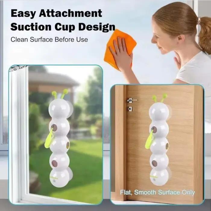 Jouet Interactif Caterpillar Pour Chats Blanc Rechargeable Encourageant L'Activité Physique Et Améliorant Les Liens Entre Humains Et Animaux Occasions Spéciales