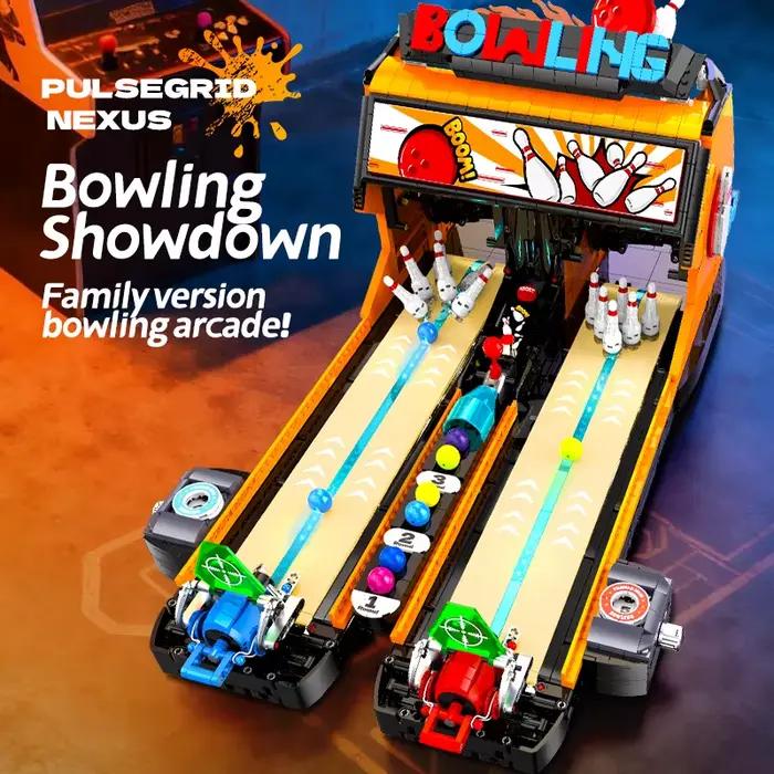 Jeu de Construction Créatif Machine de Bowling Électrique DIY