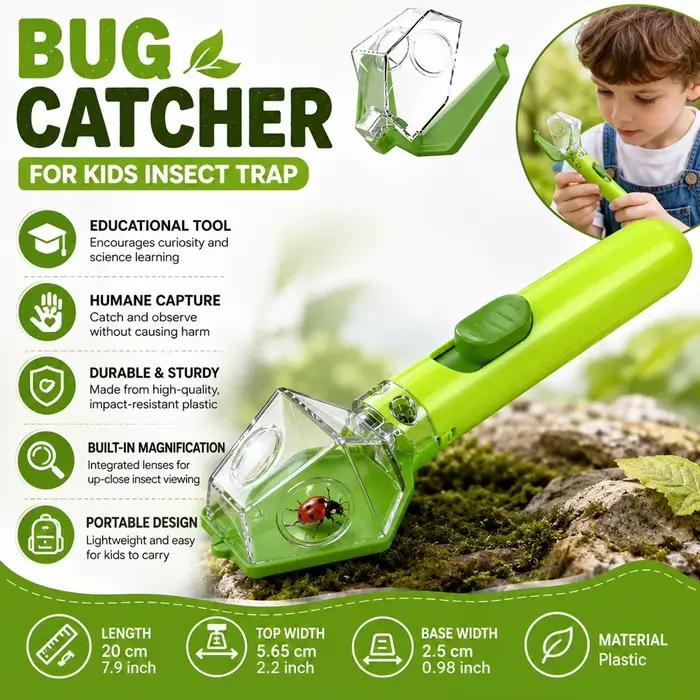 Attrape-insectes et microscope d'observation écologique 6X