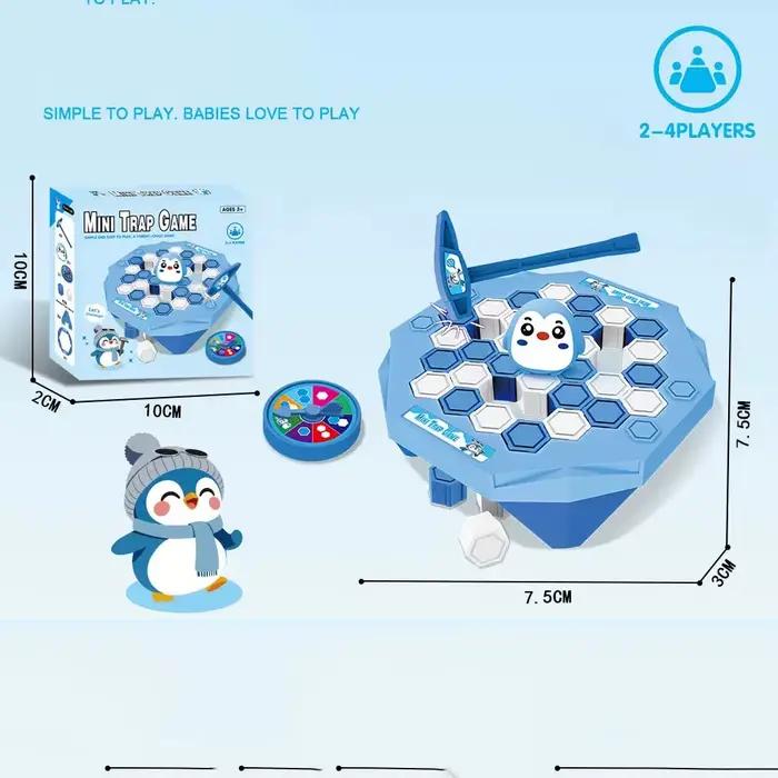 Jeu de Bataille Interactif de Bureau pour Enfants : Le Petit Pingouin et le Seau de Pirate - Jouet de Compétition Parent-Enfant pour la Résolution des Problèmes