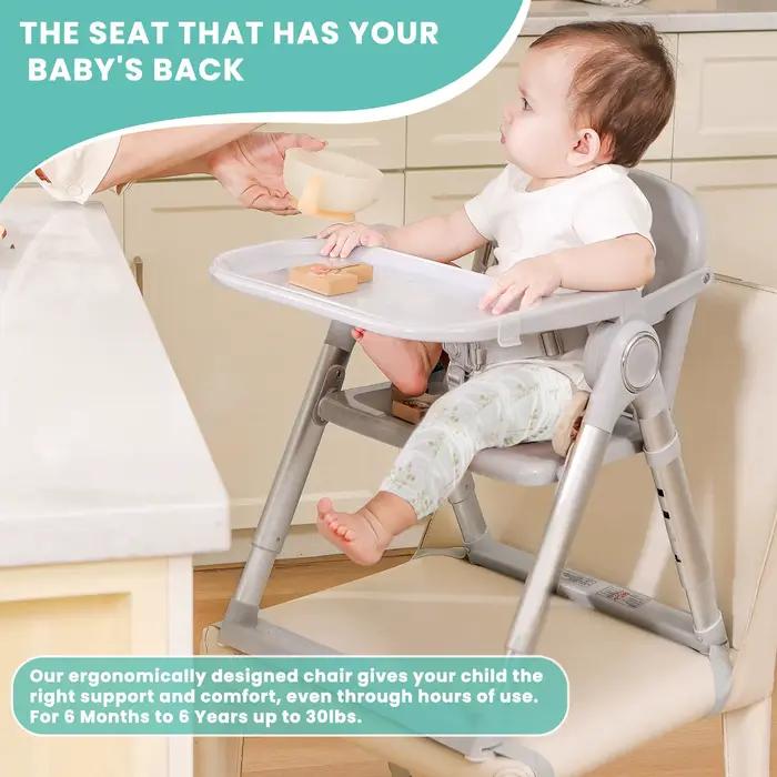 Salle à manger avec siège rehausseur portable 3 en 1