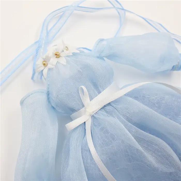 DBS – robe bleue en dentelle pour poupée Blyth