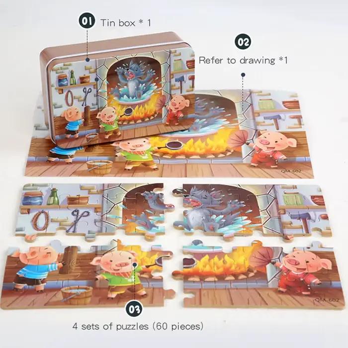 Nouveaux enfants 60 pièces Puzzle en bois