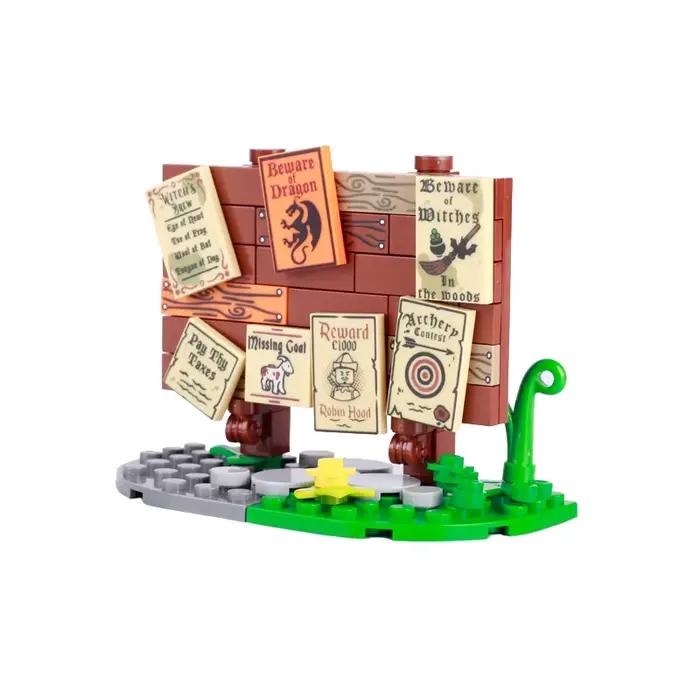 Ensemble de blocs de construction BRICKPANDA pour bâtiments historiques et paysages, jouets en plastique pour fans de l'histoire médiévale, occasionnellement utilisés pour des projets de classe ou de club