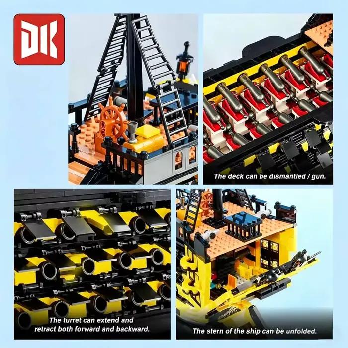 Blocs de construction de navire pirate du film Endeavour
