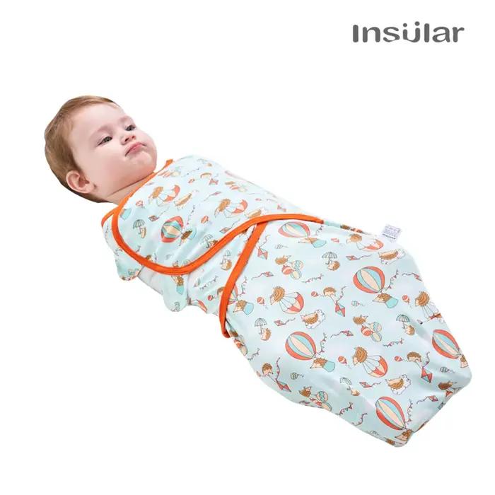Insular 2 pièces/ensemble cocon nouveau-nés infantile coton tricot bébé emmaillotage couvertures pour 0-7 mois