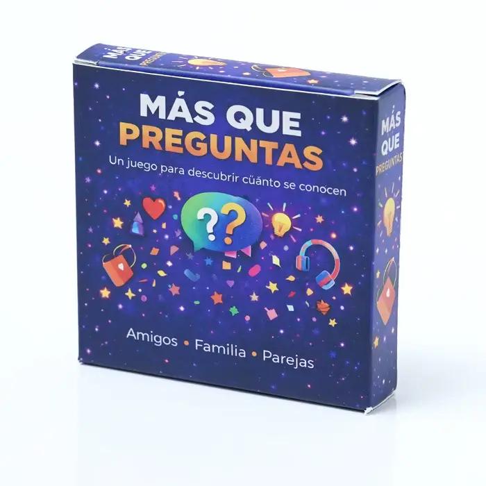 Español Mas Que Preguntas Jeu de cartes de questions pour amis