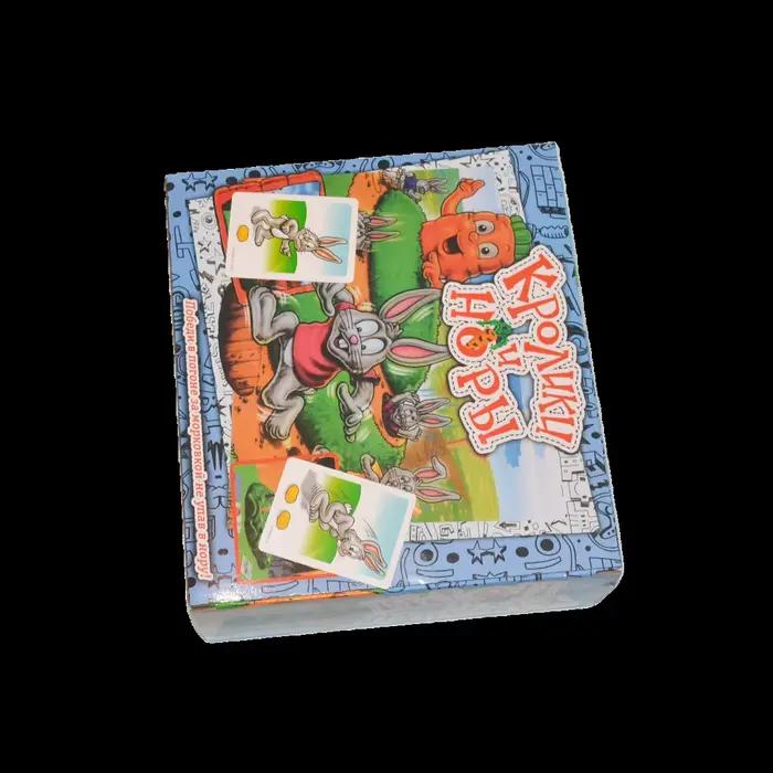 Version russe du jeu de cartes, chasse des carottes du lapin, jeu de société amusant, jeu de cartes interactif, jeu simple, adapté aux 2-4 joueurs, jeu idéal pour les fêtes, cadeau de Noël!