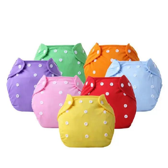 Couches lavables et réutilisables en polyester fibre pour bébés de 1 à 3 ans occasions spéciales ajustables et écologiques