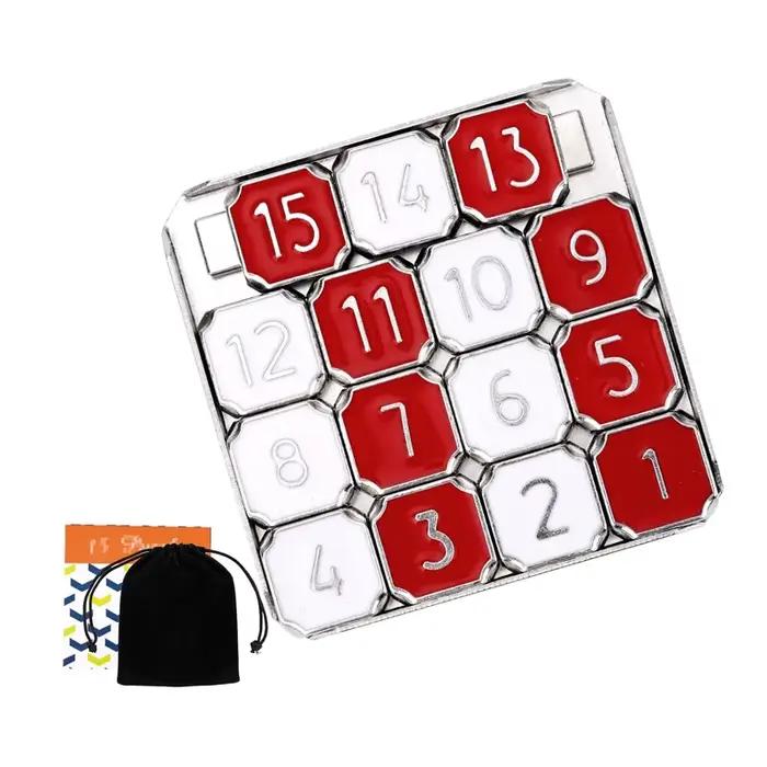 Puzzles en métal casse-tête niveau difficile 10 défi mental magique assemblage et démêlage Test de qi pour enfants adolescents adultes