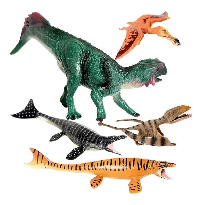 Jouet dinosaure brachiosaure vélociraptor Mosasaurus T rex Spinosaurus Figurines jurassique monde parc dinosaures Dino figurine d'action