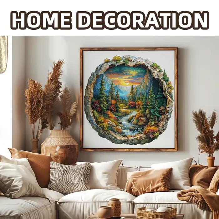 Puzzle circulaire en bois 3D