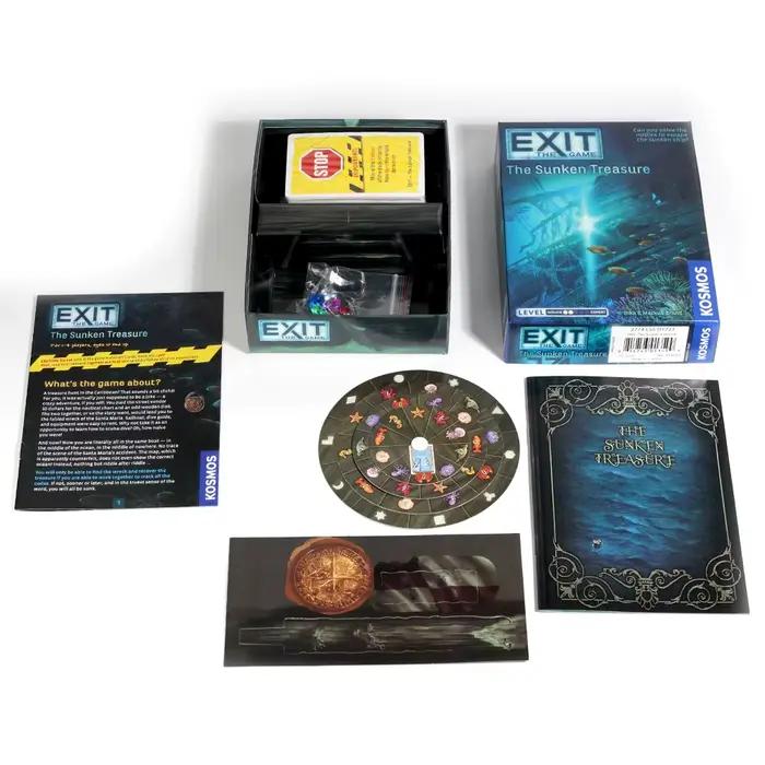 EXIT : The Sunken Treasure - Jeu unique de salle d'évasion - 1 à 4 joueurs - Jeux de société de stratégie de résolution de puzzle