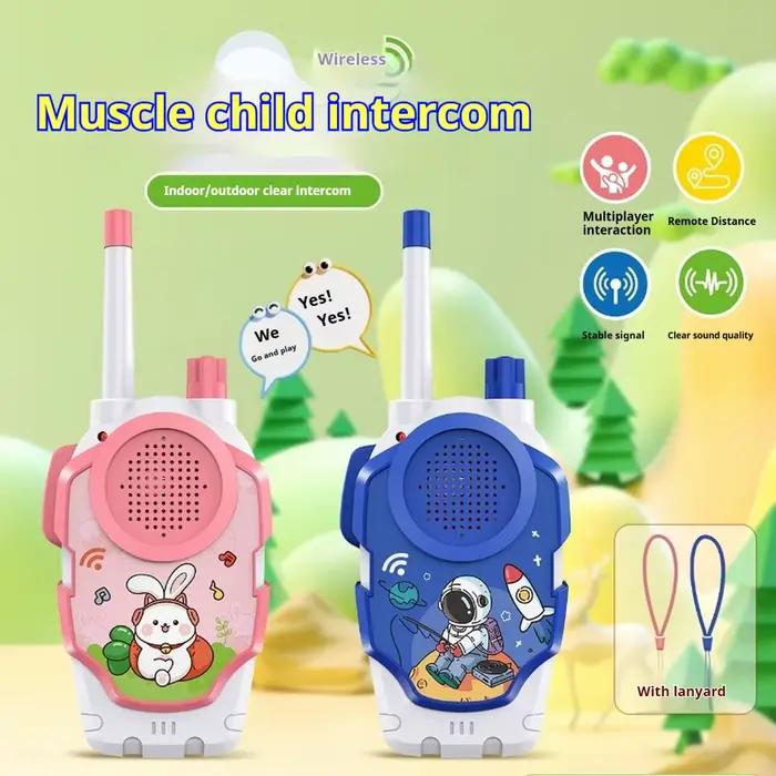 Talkie-walkie 2 pièces, jouets pour enfants, talkie-walkie sans fil, interaction parent-enfant, interaction d'amis, interphone, communication
