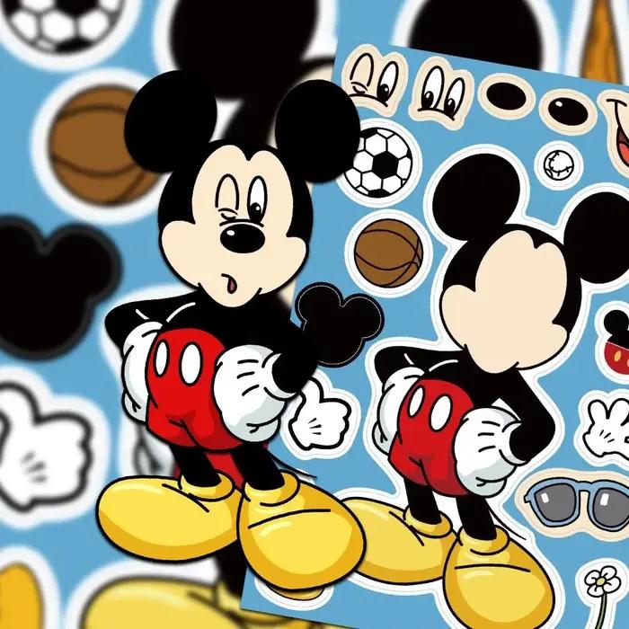 Autocollants puzzle Disney Mickey Minnie pour créer un visage