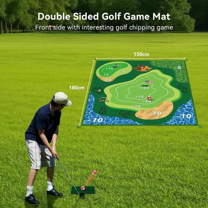Tapis de frappeur pour golfeurs d'intérieur et d'extérieur, ensemble de jeu, sport de golf, Interaction Parent-enfant, jouets de sport de plein air décontractés populaires