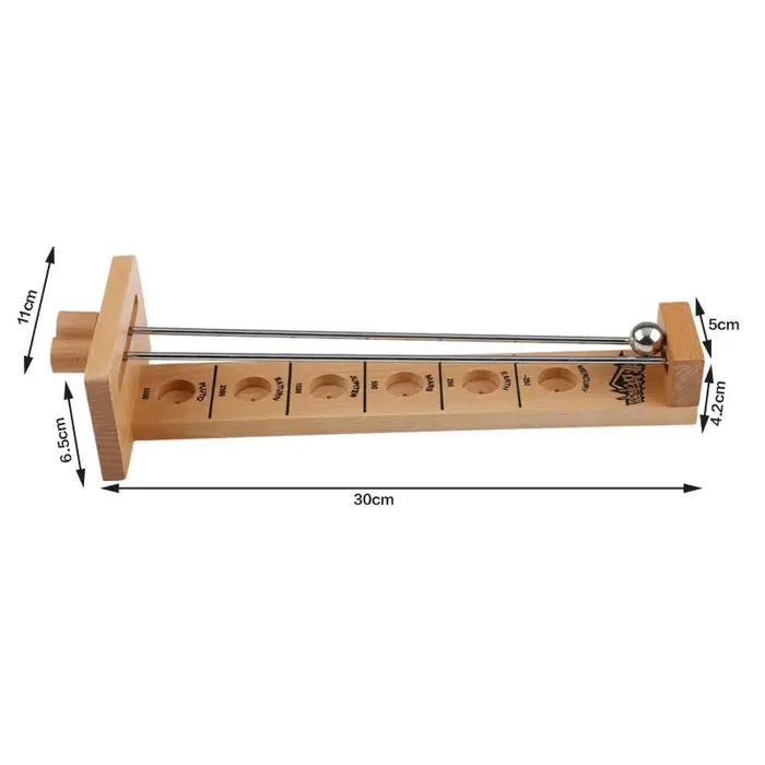 Jeu de tirer la lune en bois gris clair pour enfants et adultes occasionnelles compétitions familiales extérieures et intérieures