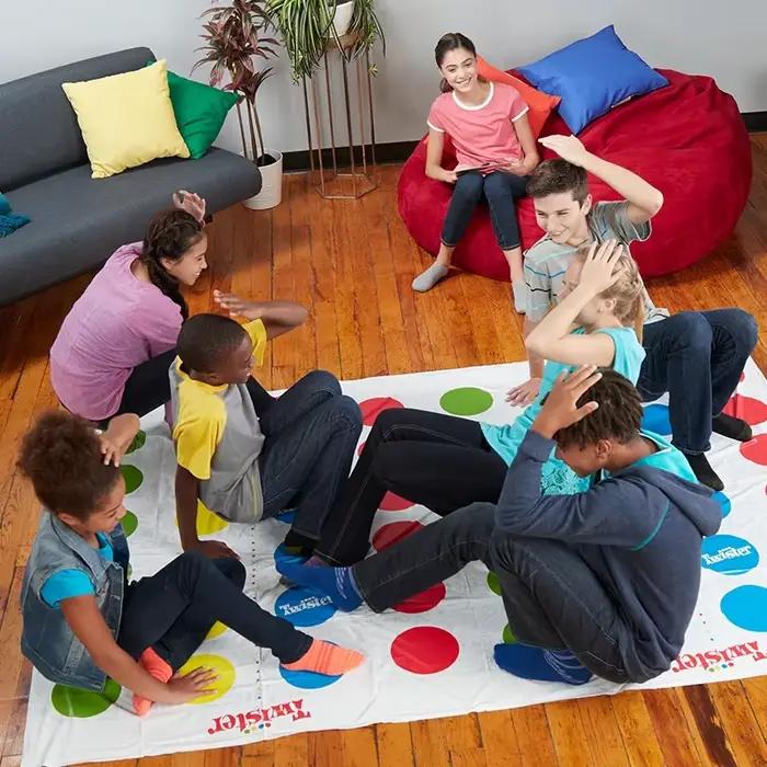 Jeu de société Twister - Jouets interactifs de sport de groupe pour l'intérieur et l'extérieur
