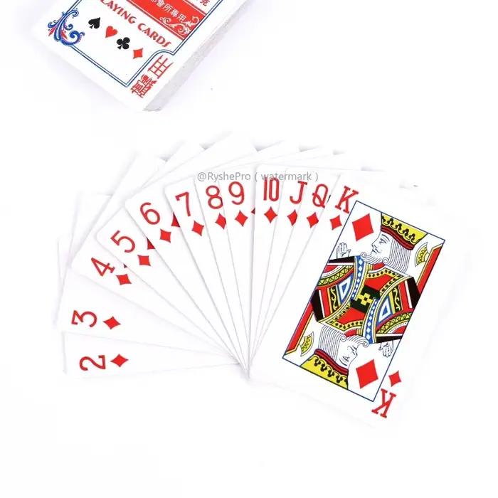 Cartes à jouer pour poker, index standard, revêtement plastique, pour Blackjack wald chre Canasta, de qualité casino, bleu et rouge
