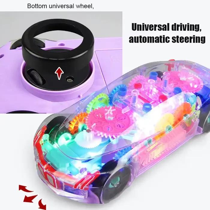 Voiture Électrique Transparente pour Enfants