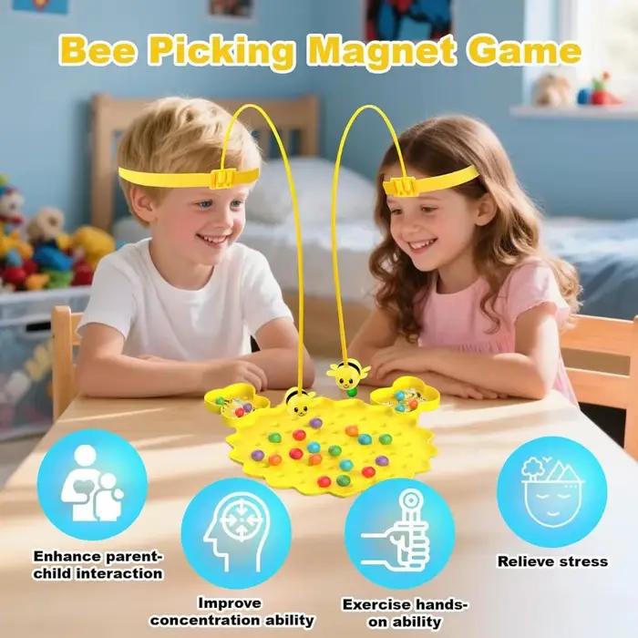 Jeu de pêche magnétique Abeille Miel pour enfants