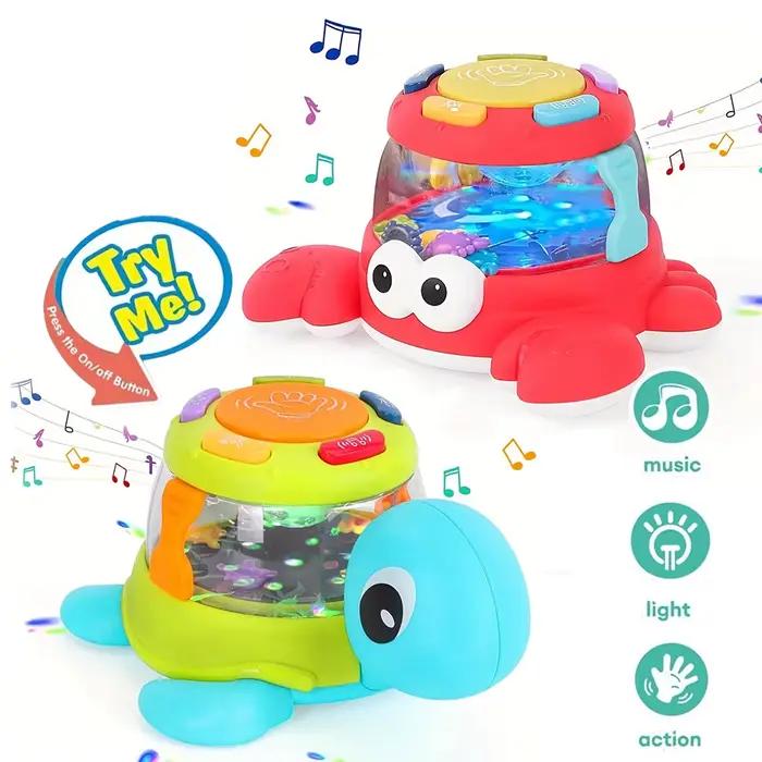Jouet musical tortue crabe pour enfants