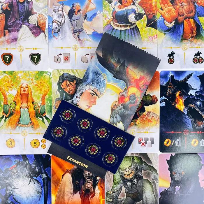 Extension de jeu de société – ALLIES DUEL MIDDLE EARTH | Version anglaise | Nouveau jeu requis : Jeu de base | Jeu de
