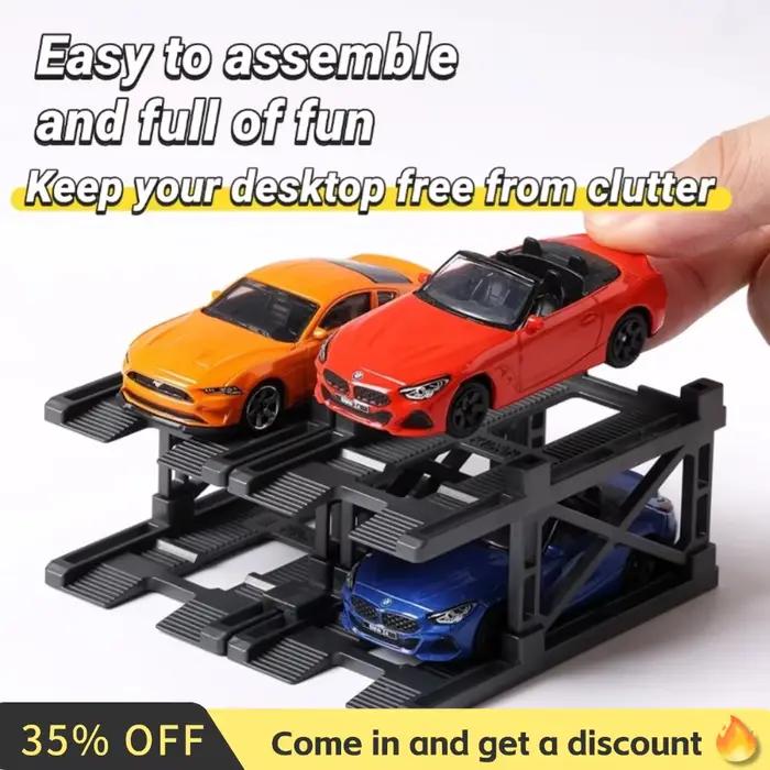 Kit de construction de stationnement 3D, assemblage à monter soi-même, Structure de parc de voiture multicouche, présentoir Combinable gratuit pour voiture jouet moulée sous pression, 1/64