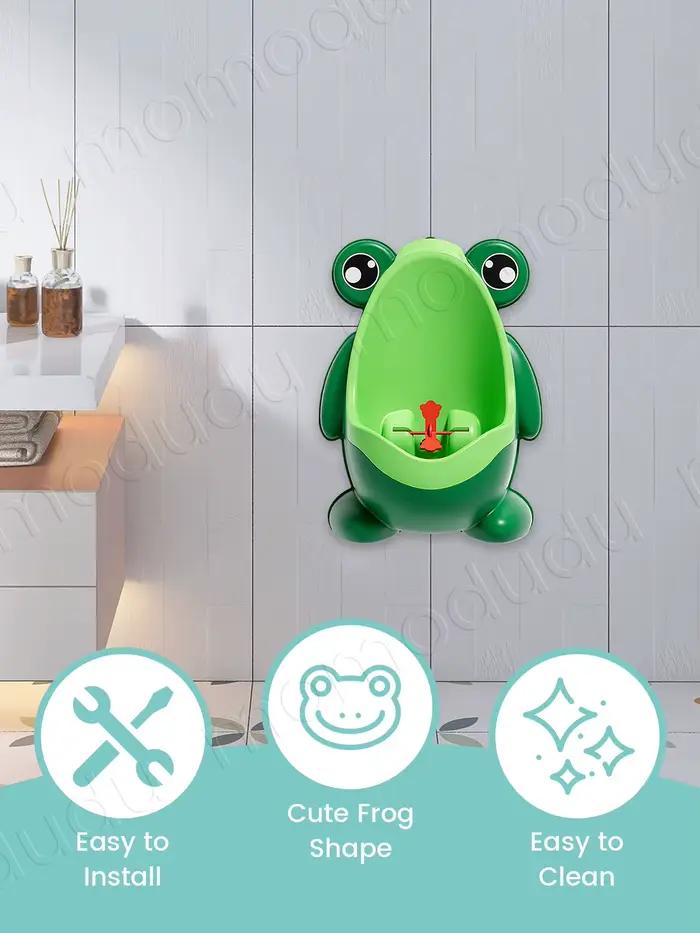 Urinoir d'entraînement de pot de grenouille mignon pour garçon avec cible de visée amusante